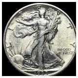 1933-S Silver Half Dollar Walking Liberty UNCIRCUL