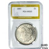 1885 Morgan Silver Dollar PGA MS63