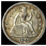 1849 Seated Liberty Dime