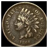 1860 Copper-Nickel Indian Head Cent NEARLY UNCIRCU
