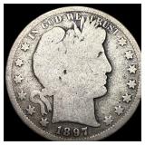 1897-S Barber Half Dollar NICELY CIRCULATED