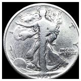 1921 Silver Walking Liberty Half Dollar  NICELY C