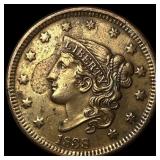 1838 Braided Hair Large Cent NEARLY UNCIRCULATED