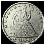 1854-O Silver Half Dollar CHOICE AU