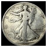 1917-S Silver Walking Liberty Half Dollar LIGHTLY