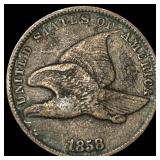 1858 Flying Eagle Cent NEARLY UNCIRCULATED