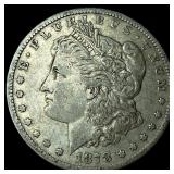 1878 Silver Morgan Dollar NEARLY UNCIRCULATED