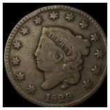 1829 Coronet Head Large Cent LIGHTLY CIRCULATED
