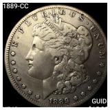 1889-CC Morgan Silver Dollar NEARLY UNCIRCULATED