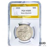1925 Stone Mountain Quarter PGA MS66