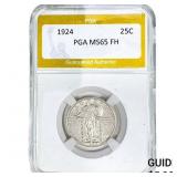 1924 Standing Liberty Quarter PGA MS65 FH