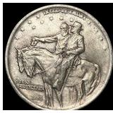 1925 Silver Stone Mountain Half Dollar CHOICE BU