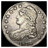 1834 Capped Bust Half Dollar CHOICE AU