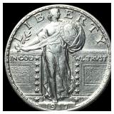 1917 Type 1 Standing Liberty Quarter UNCIRCULATED