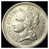 1881 Nickel Three-Cent Piece UNCIRCULATED