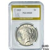 1923 Silver Peace Dollar PGA MS64