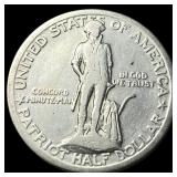 1925 Silver Lexington-Concord Half Dollar LIGHTLY