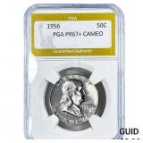 1956 Franklin Half Dollar PGA PR67+ Cameo