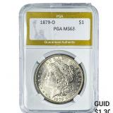 1879-O Morgan Silver Dollar PGA MS63