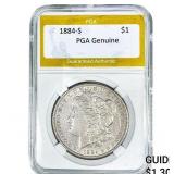 1884-S Morgan Silver Dollar PGA Genuine