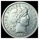 1904 Silver Barber Dime CLOSELY UNCIRCULATED