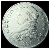 1831 Capped Bust Half Dollar NEARLY UNCIRCULATED