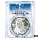 1887 Morgan Silver Dollar PCGS MS64