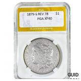 1879-S Rev 78 Morgan Silver Dollar PGA XF40