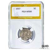 1937 Buffalo Nickel PGA MS66