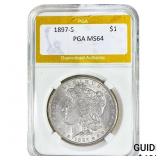 1879-S Morgan Silver Dollar PGA MS64