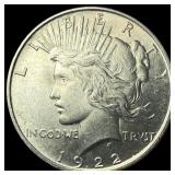 1922 Silver Peace Dollar GEM BU