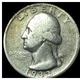 1932-D Silver Washington Quarter CLOSELY UNCIRCULA