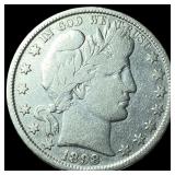 1898 Silver Barber Half Dollar LIGHTLY  CIRCULATE