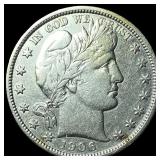 1906 Silver Barber Half Dollar NEARLY  UNCIRCULAT