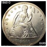 1860-O Seated Liberty Dollar UNCIRCULATED