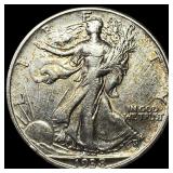 1938-D Silver Walking Liberty Half Dollar CLOSELY