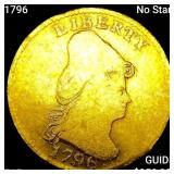 1796 No Stars $2.50 Gold Quarter Eagle NICELY CIRC
