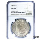 1896 Morgan Silver Dollar NGC MS64