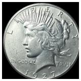 1927 Silver Peace Dollar CHOICE AU