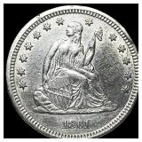 1861 Seated Liberty Quarter UNCIRCULATED