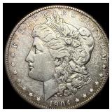 1904-S Silver Morgan Dollar NEARLY UNCIRCULATED