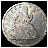 1861 Silver Half Dollar (Seated Liberty) LIGHTLY C