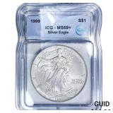 1999 Silver Eagle ICG MS69+