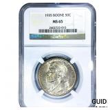 1935 Boone Half Dollar NGC MS65