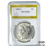 1899-S Morgan Silver Dollar PGA MS63