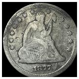 1877 Seated Liberty Quarter LIGHTLY CIRCULATED