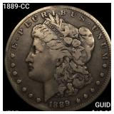 1889-CC Morgan Silver Dollar ABOUT UNCIRCULATED