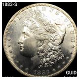 1883-S Morgan Silver Dollar CHOICE BU