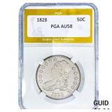 1828 Capped Bust Half Dollar PGA AU58