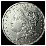 1890-S Silver Morgan Dollar CHOICE AU